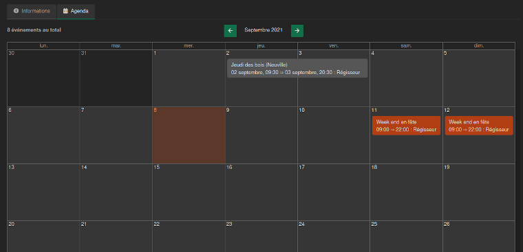 illustration calendrier technicien