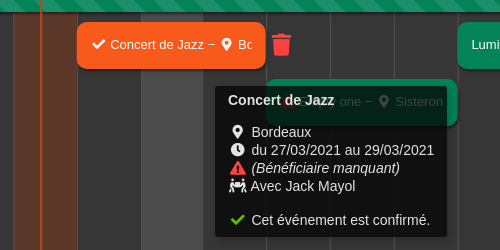 illustration infos survol événement