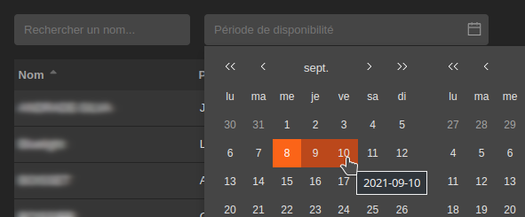 illustration choix période disponibilité techniciens