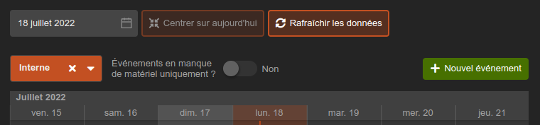 Interface peaufinée (boutons)