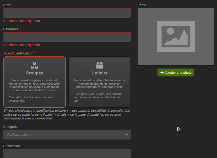Interface peaufinée (formulaire)